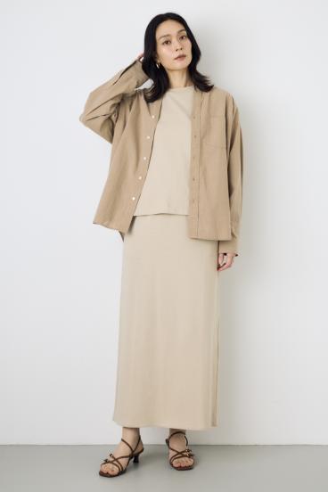 Iラインカットロングスカート 詳細画像