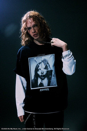 《WEB先行予約》【LADY GAGA】ショートスリーブTEEブラック