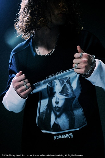 《WEB先行予約》【LADY GAGA】ショートスリーブTEEブラック