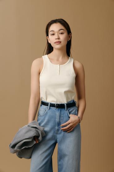 【Dickies&reg;&times;AZUL】ヘンリーネックタンクトップ 詳細画像
