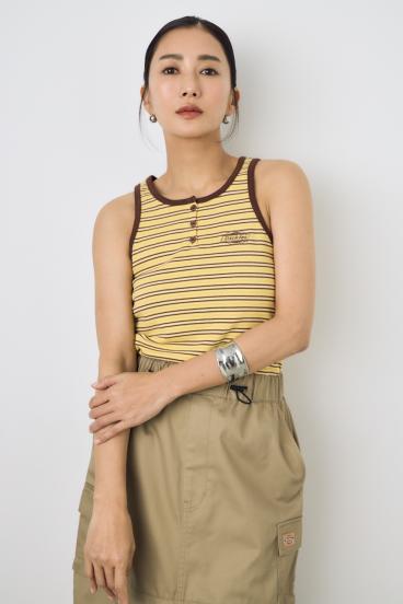 【Dickies&reg;×AZUL】ヘンリーネックタンクトップ