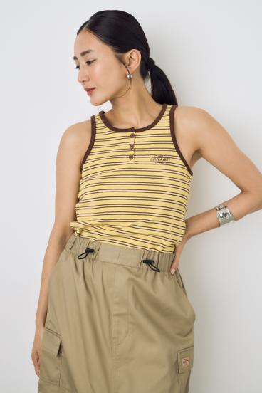 【Dickies&reg;&times;AZUL】ヘンリーネックタンクトップ 詳細画像