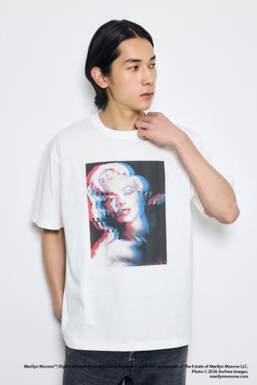 【MARILYN MONROE / AZUL】モノトーンフォトT 詳細画像
