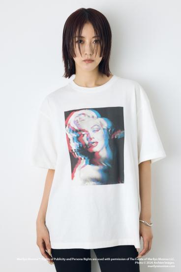 【MARILYN MONROE / AZUL】モノトーンフォトT 詳細画像