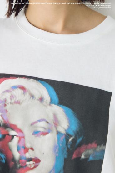 【MARILYN MONROE / AZUL】モノトーンフォトT 詳細画像