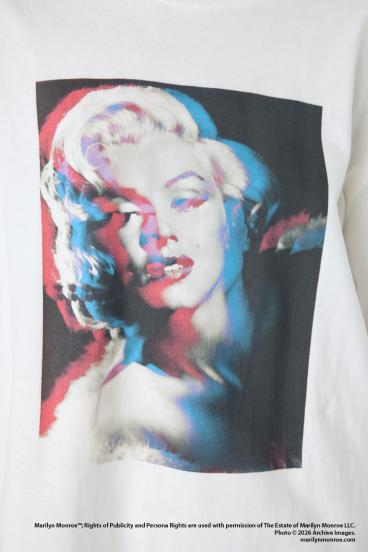 【MARILYN MONROE / AZUL】モノトーンフォトT 詳細画像