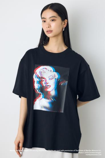 【MARILYN MONROE / AZUL】モノトーンフォトT 詳細画像