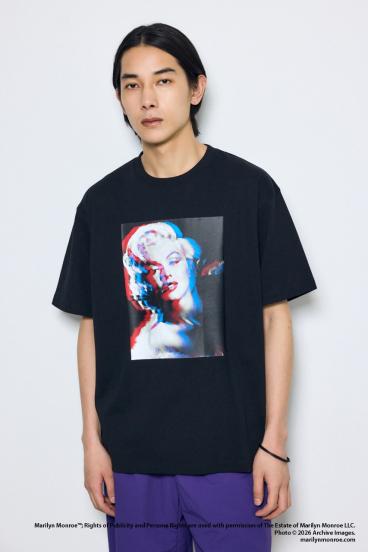 【MARILYN MONROE / AZUL】モノトーンフォトT 詳細画像