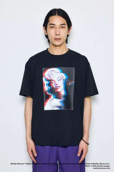 【MARILYN MONROE / AZUL】モノトーンフォトT 詳細画像