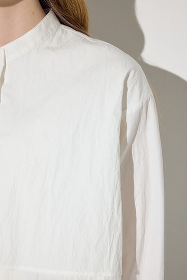 【SS先行アイテム】レイヤードバンドカラーシャツ 詳細画像