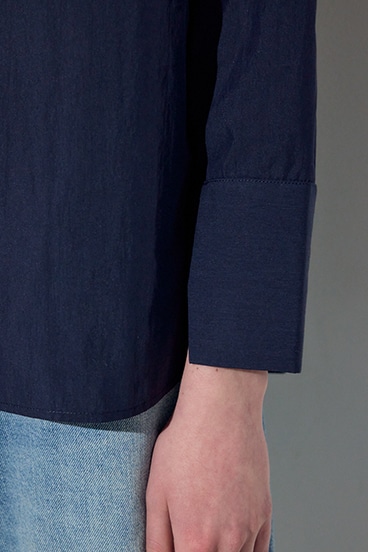 【SS先行アイテム】レイヤードバンドカラーシャツ 詳細画像