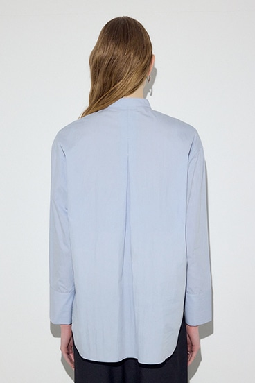 【SS先行アイテム】レイヤードバンドカラーシャツ 詳細画像