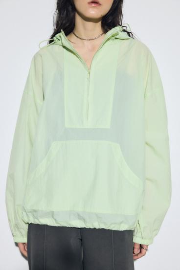 ナイロンアノラックパーカー