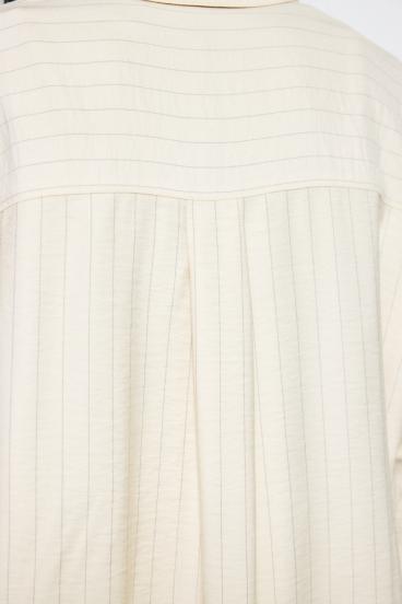 スリーブボタンストライプシャツ 詳細画像