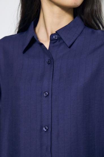 スリーブボタンストライプシャツ 詳細画像