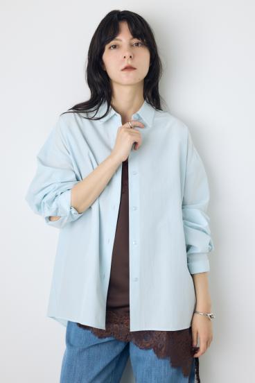 レギュラーカラーオーバーシルエットシャツ 詳細画像