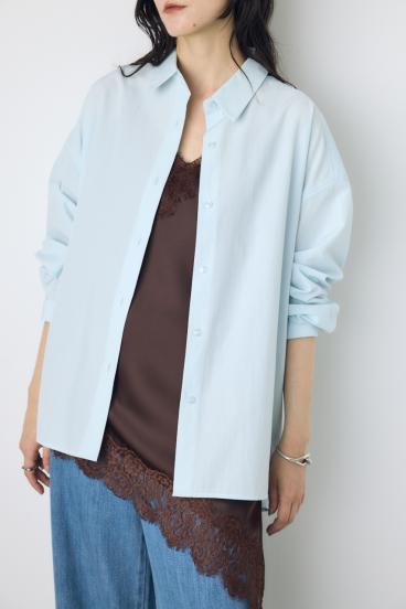 レギュラーカラーオーバーシルエットシャツ 詳細画像