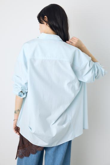 レギュラーカラーオーバーシルエットシャツ 詳細画像