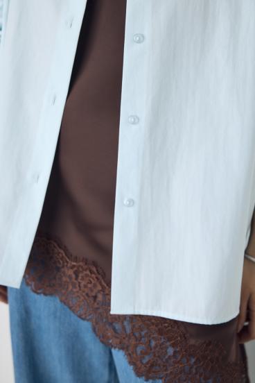 レギュラーカラーオーバーシルエットシャツ 詳細画像