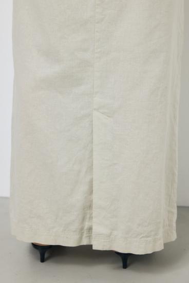 ソフトリネンラップスカート 詳細画像