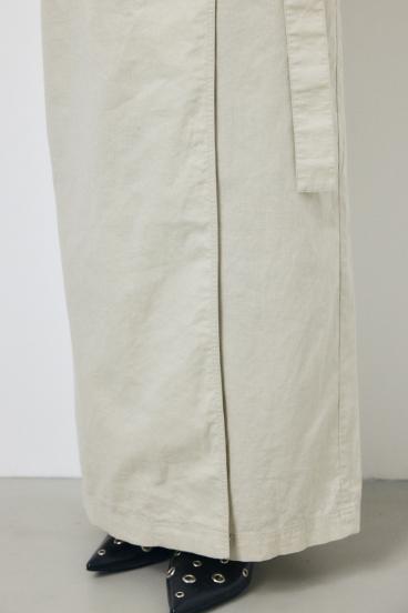 ソフトリネンラップスカート 詳細画像