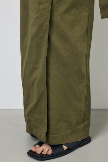 ソフトリネンラップスカート 詳細画像