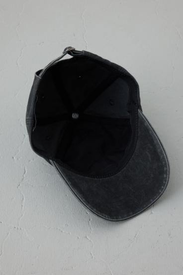 ウォッシュ加工フロントメッセージキャップ 詳細画像