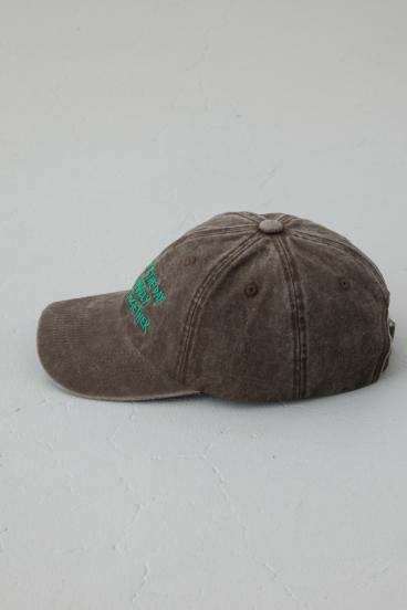 ウォッシュ加工フロントメッセージキャップ 詳細画像