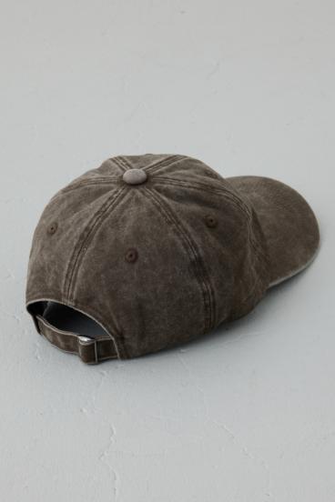 ウォッシュ加工フロントメッセージキャップ 詳細画像