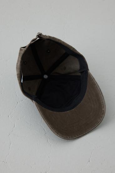 ウォッシュ加工フロントメッセージキャップ 詳細画像