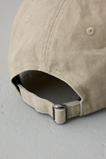 ウォッシュ加工フロントメッセージキャップ 詳細画像