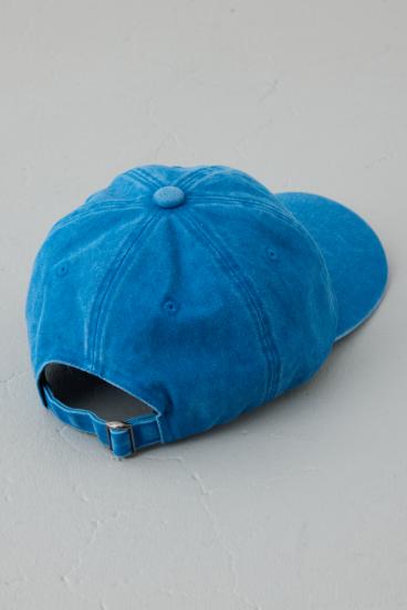 ウォッシュ加工フロントメッセージキャップ 詳細画像