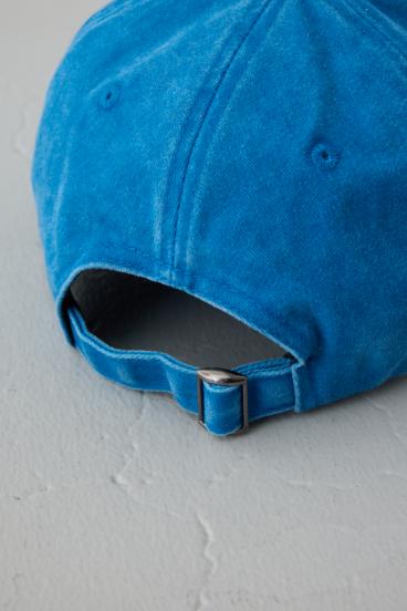 ウォッシュ加工フロントメッセージキャップ 詳細画像