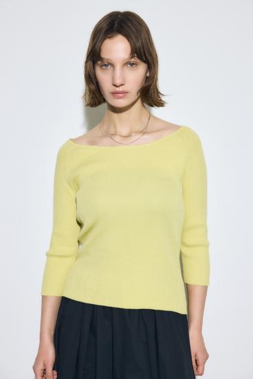 オフショルニットトップス