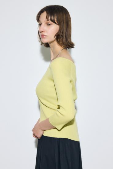 オフショルニットトップス 詳細画像