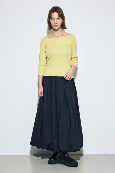 オフショルニットトップス 詳細画像