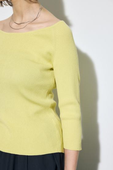 オフショルニットトップス 詳細画像