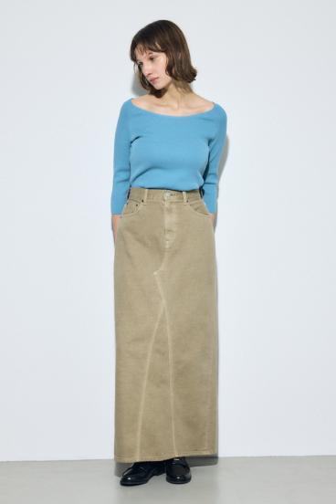 オフショルニットトップス 詳細画像