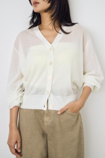 シアーニットカーディガン 詳細画像