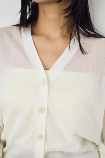 シアーニットカーディガン 詳細画像