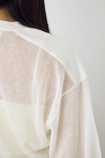 シアーニットカーディガン 詳細画像