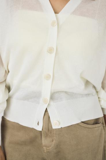 シアーニットカーディガン 詳細画像