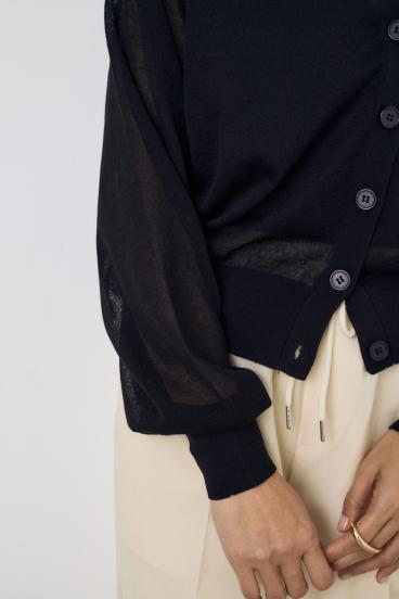 シアーニットカーディガン 詳細画像