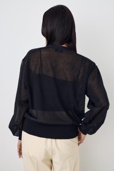 シアーニットカーディガン 詳細画像