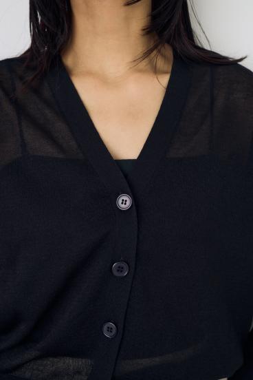 シアーニットカーディガン 詳細画像