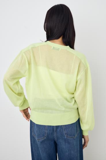 シアーニットカーディガン 詳細画像