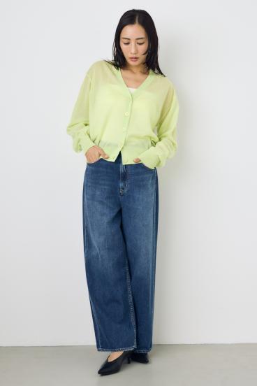 シアーニットカーディガン 詳細画像