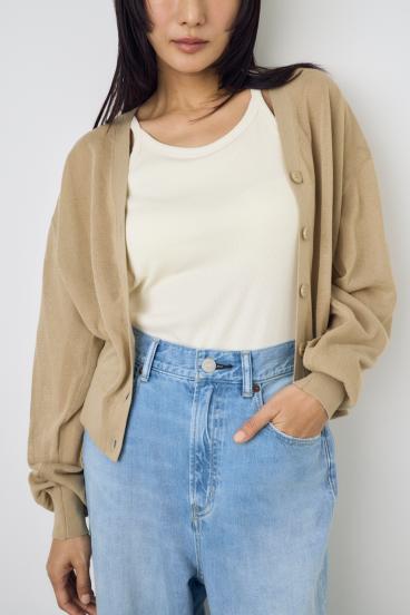 シアーニットカーディガン 詳細画像