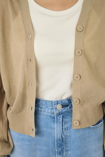 シアーニットカーディガン 詳細画像