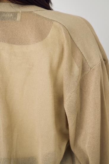 シアーニットカーディガン 詳細画像